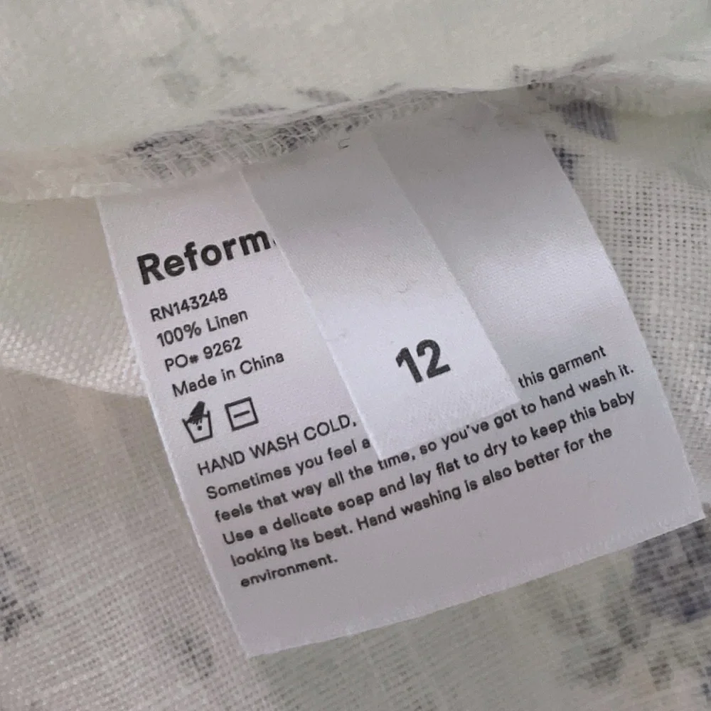 EUC Reformation Mariana Madeline Floral Flounce Bustier Linen Mini Dress 12​​​ - Picture 4 of 11